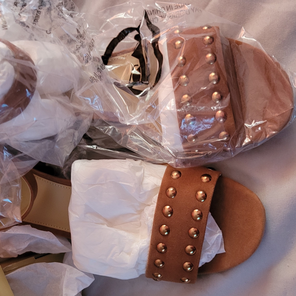Studded Brown Sandals